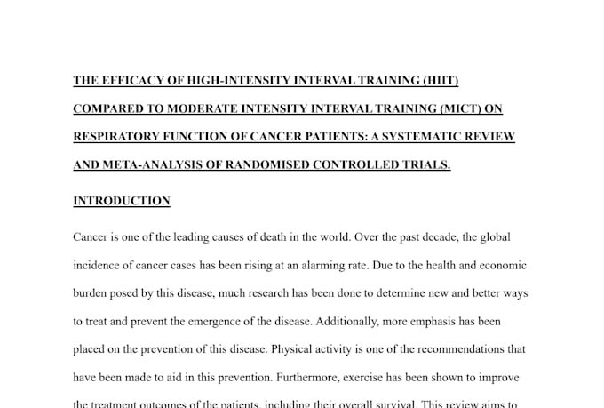 conduct a systematic review and metaanalysis